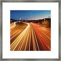 Composition Of Stelae On The Highway Framed Print