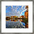 Connected Lakes Reflection 21 Framed Print