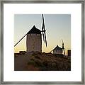 Consuegra Windmills And Castillo De La Muela Framed Print