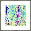 Contemporary Abstract - Crossing Paths No. 2 - Modern Artwork Painting No. 3 Framed Print