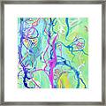 Contemporary Abstract - Crossing Paths No. 2 - Modern Artwork Painting Framed Print