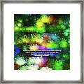 Converging Grace Number 1 With Text Framed Print