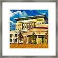 Coral Springs City Hall Building - Digital Painting Framed Print