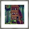 Cottage In The Woods Framed Print