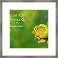 Count Your Miracles Framed Print