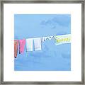 Country Clothesline Framed Print