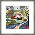 Country Cottage Autumn 4 Framed Print