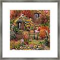 Country Cottage In Autumn Framed Print