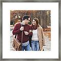 Couple In A Walk Framed Print