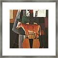Cow And Violin Framed Print
