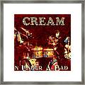 Cream Rock Band Art Born Under A Bad Sign Framed Print