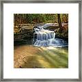 Creation Falls At Red River Gorge Geological Area In Kentucky Framed Print