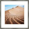 Crossing Sand Dune Framed Print