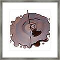 Crude Oil Dripping Framed Print