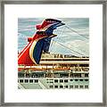 Cruise Ships In Cozumel, Mexico 2 Framed Print