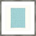 Crumpled Graph Paper Framed Print