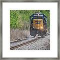 Cst 6926 Drags Rail At Madisonville Ky Framed Print