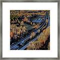 Csx Loaded Coal Train N015 Southbound At Nortonville Ky Framed Print