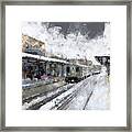 Cta Sedgwick Station In Winter Framed Print