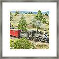 Cumbres And Toltec In The Mountains Framed Print