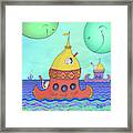 Curious Planets Framed Print