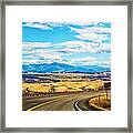 Curvy Mountain Road Idaho Framed Print