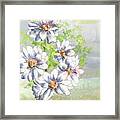 Daisies In A Vase Framed Print