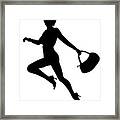 Dancing Lady With Purse Framed Print