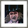 Danny De Vito As The Pinguin Painting Framed Print