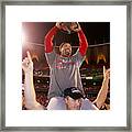 Dave Roberts And Mike Timlin Framed Print
