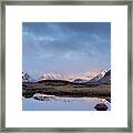 Dawn Over Lochan Na Stainge, Rannoch Moor, Scotland, Uk Framed Print