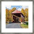 Day Covered Bridge, View 2, Washington County, Pa Framed Print