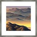 Daybreak In Hill Country Framed Print