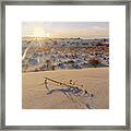 December 2020 White Sands Sunset Framed Print