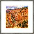 December 2022 Bryce Canyon Detail Framed Print