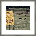 Declaration Sign Framed Print