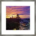 Dee Why Sunrise With Clouds Framed Print