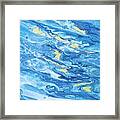Deeper Water, Rivers Of Paint Collection Framed Print