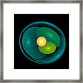 Easter Greetings In Abstract Design Framed Print