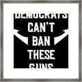 Democrats Cant Ban These Guns Framed Print