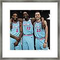 Derrick Jones And Bam Adebayo Framed Print