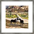 Desert Horses Framed Print