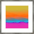 Desert Landscape Abstract - 1 Framed Print