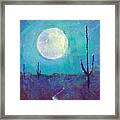 Desert Moonrise Framed Print