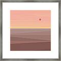 Desert Peach Two Framed Print