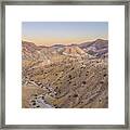 Desert Twilight, Coyote Mountains Framed Print