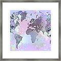 Design 157 World Map Framed Print