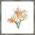 Design 169 Multicolor Tree Framed Print