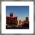 Detroit Skyline Framed Print