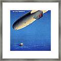 Deutsche Zeppelin / 2 Days Across The Atlantic 1936 Framed Print